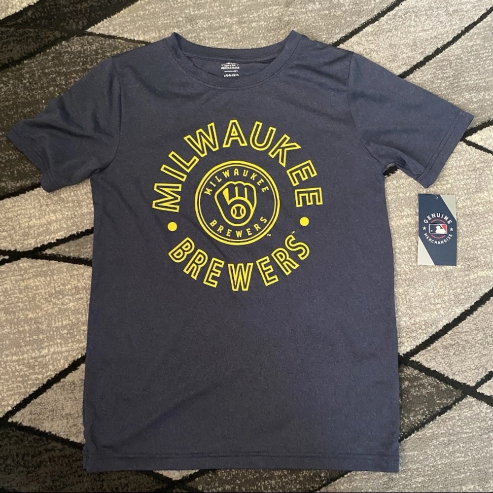 Milwaukee Brewers Kids Navy T-Shirt